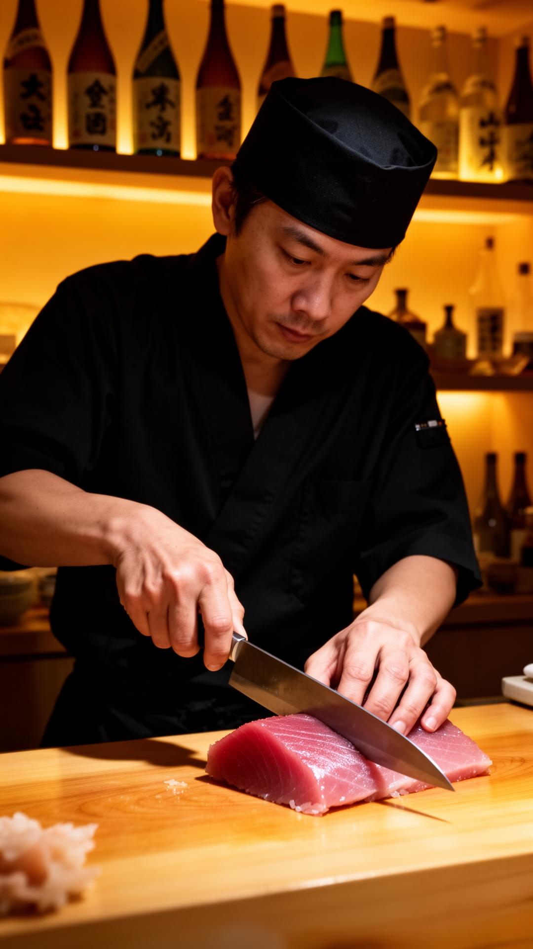 Sushi-Meister bei der Arbeit